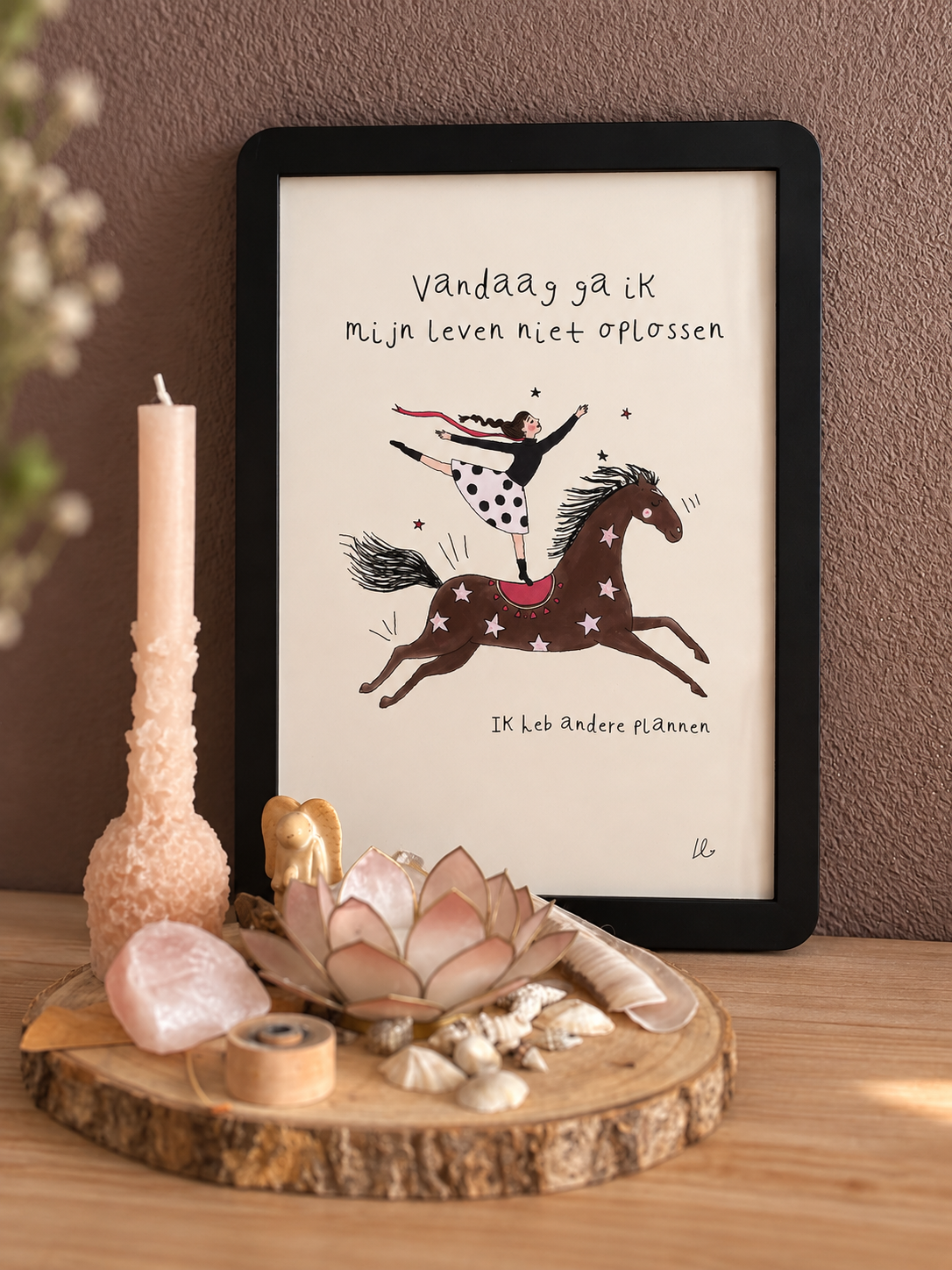 A4 art print | Vandaag ga ik mijn leven niet oplossen
