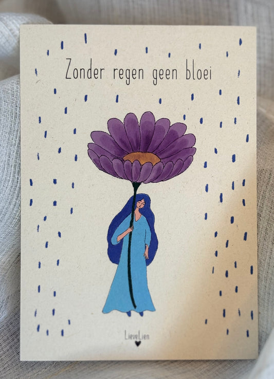 Zonder regen geen bloei
