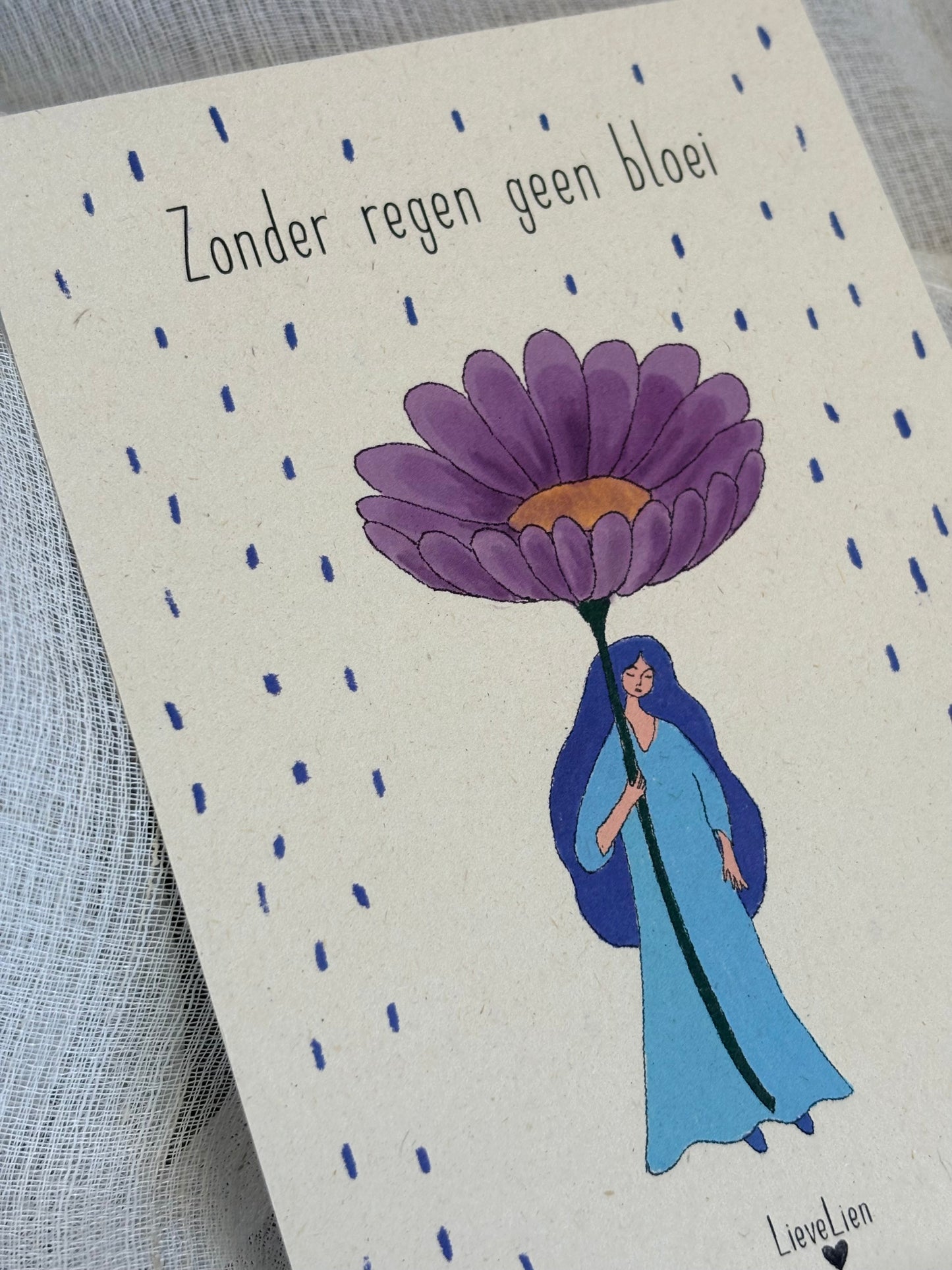 Zonder regen geen bloei