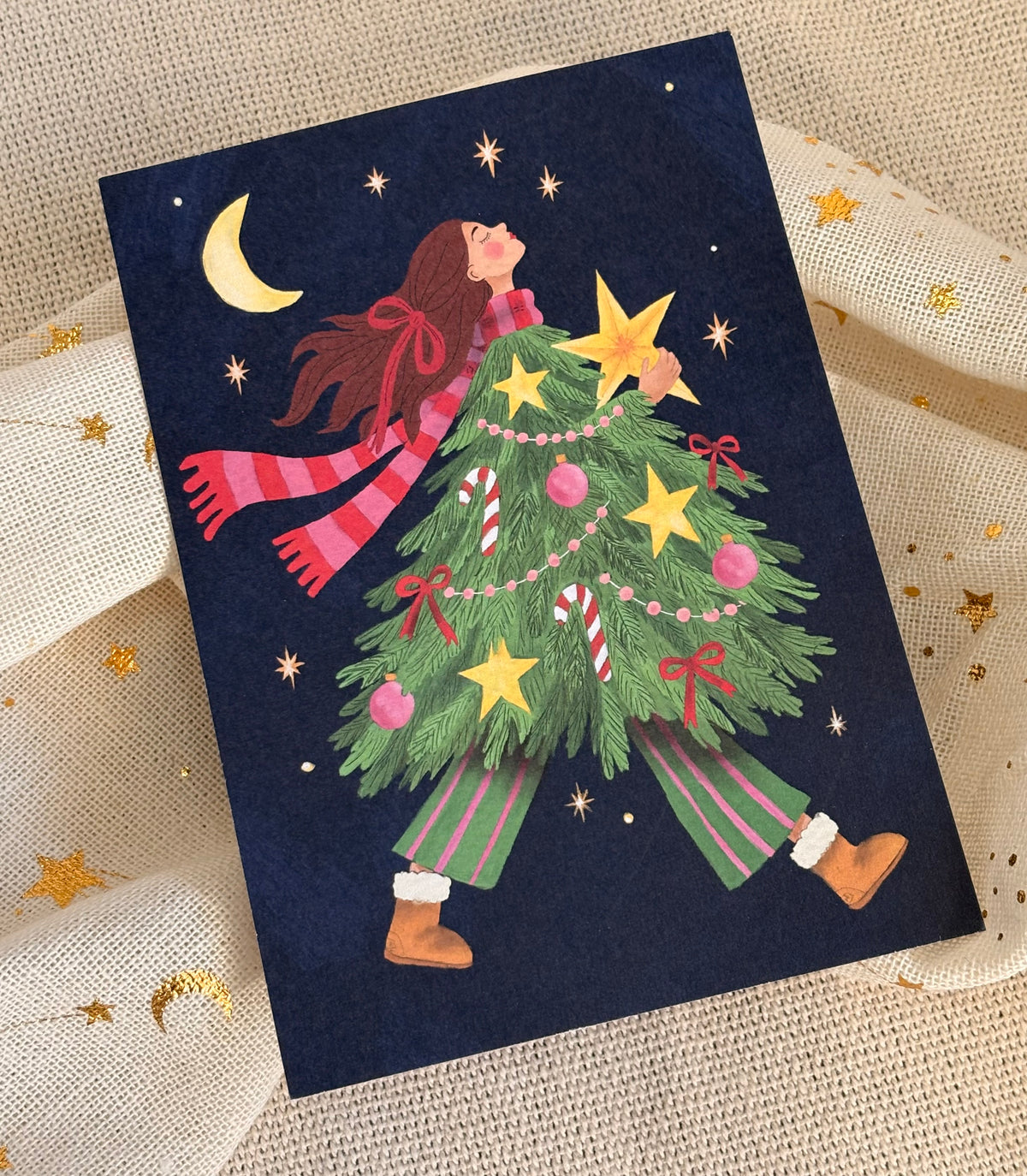 Kerstlichtjes ♡ | Set van 3 kerstkaarten