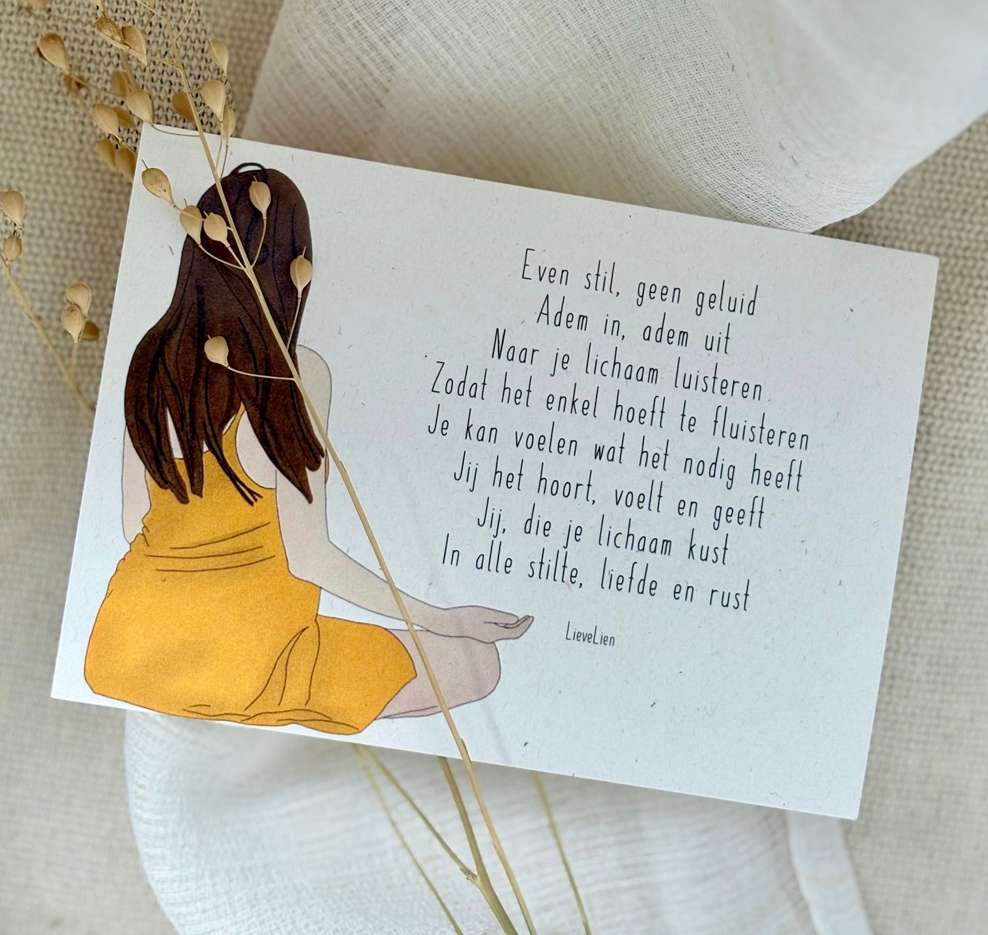 LieveLien kaartje - Luisteren naar je lijf – Lievelien, image size:1920x1817