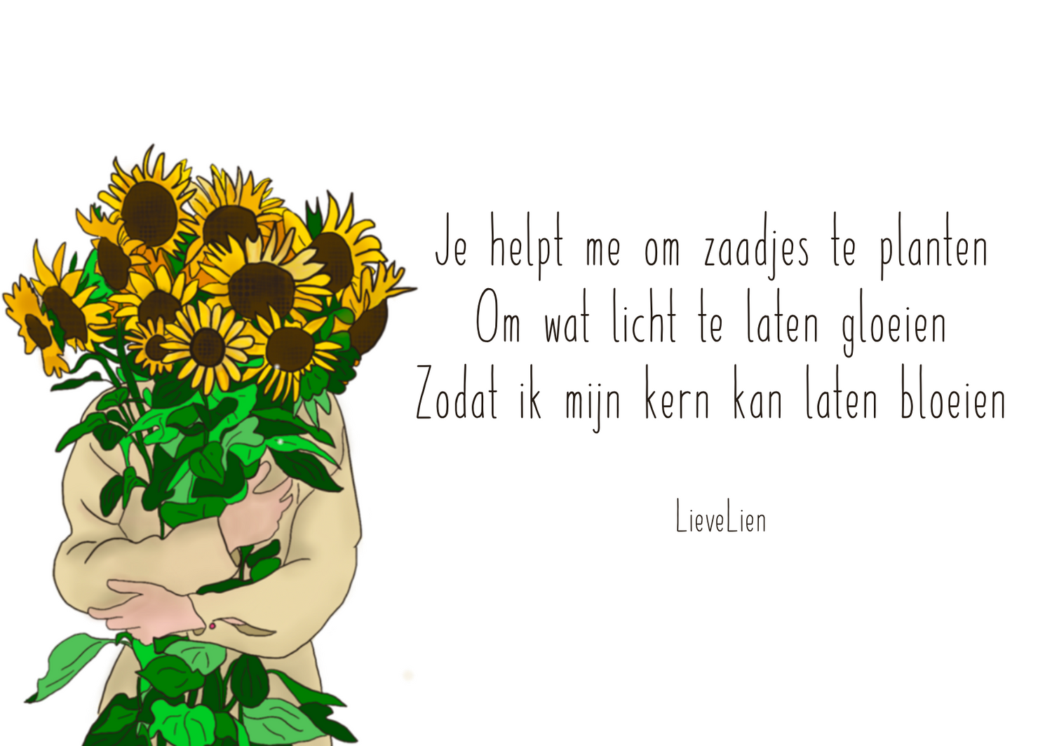 Kaartje LieveLien - dankbaar voor hulp