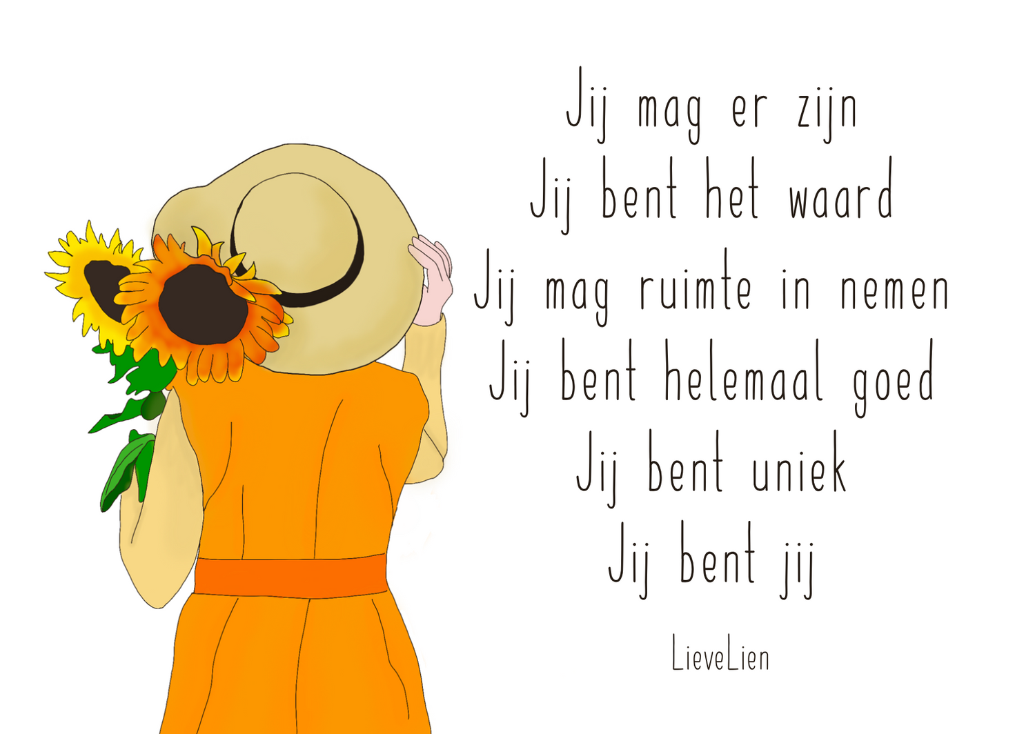 LieveLien Kaartje - Jij mag er zijn