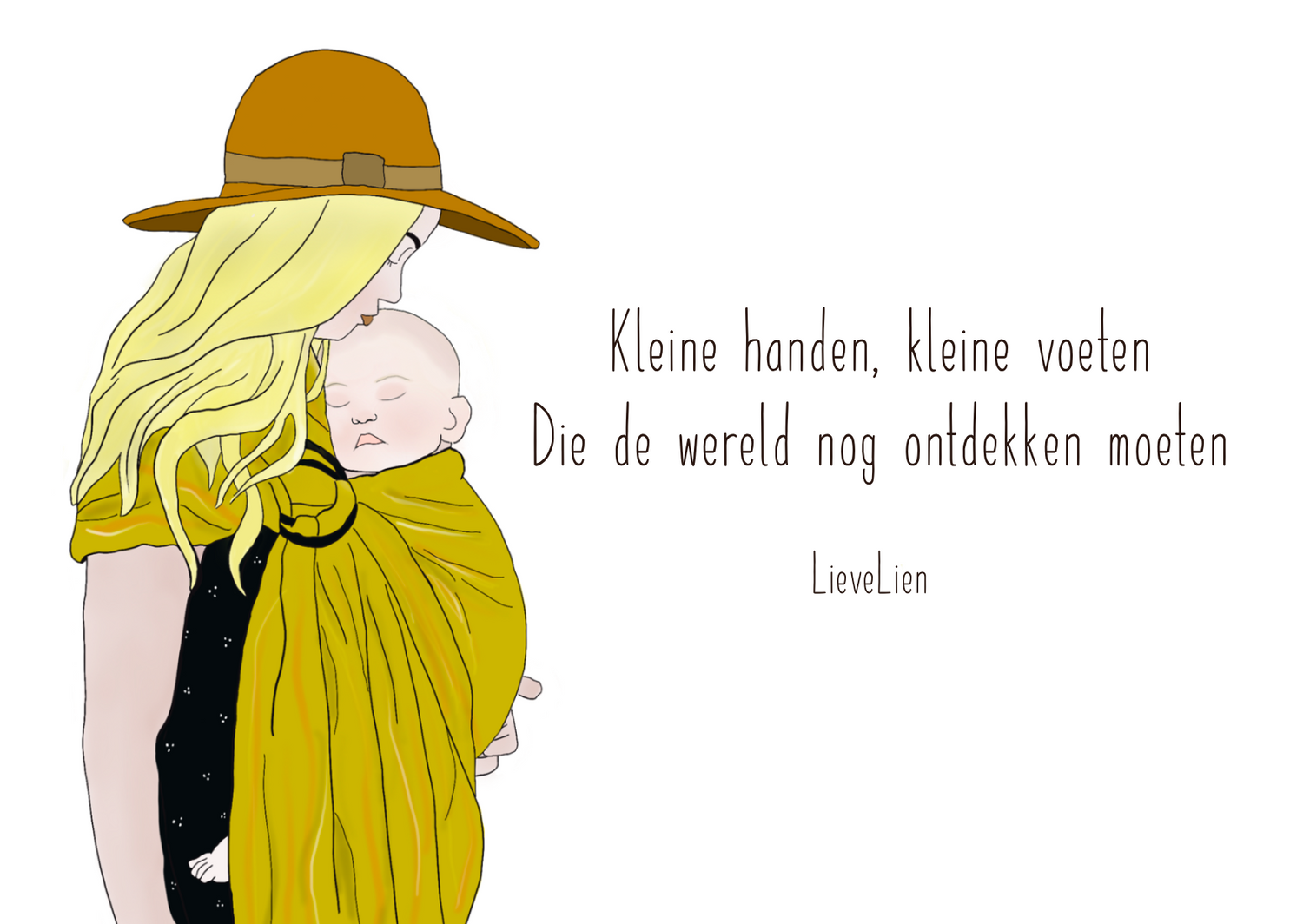Kaartje LieveLien - Geboorte