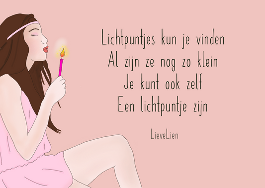 Kaartje LieveLien - Lichtpuntjes