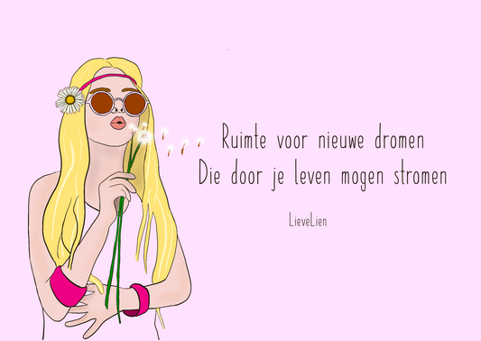 Kaartje LieveLien - Nieuwe start