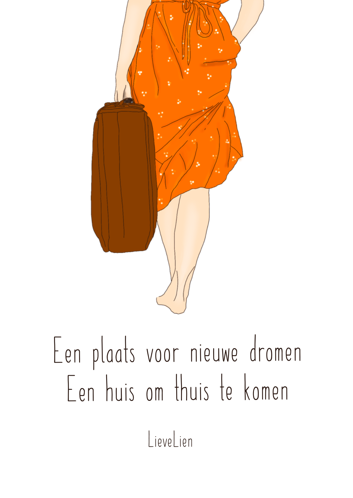 Kaartje LieveLien - Nieuw huis