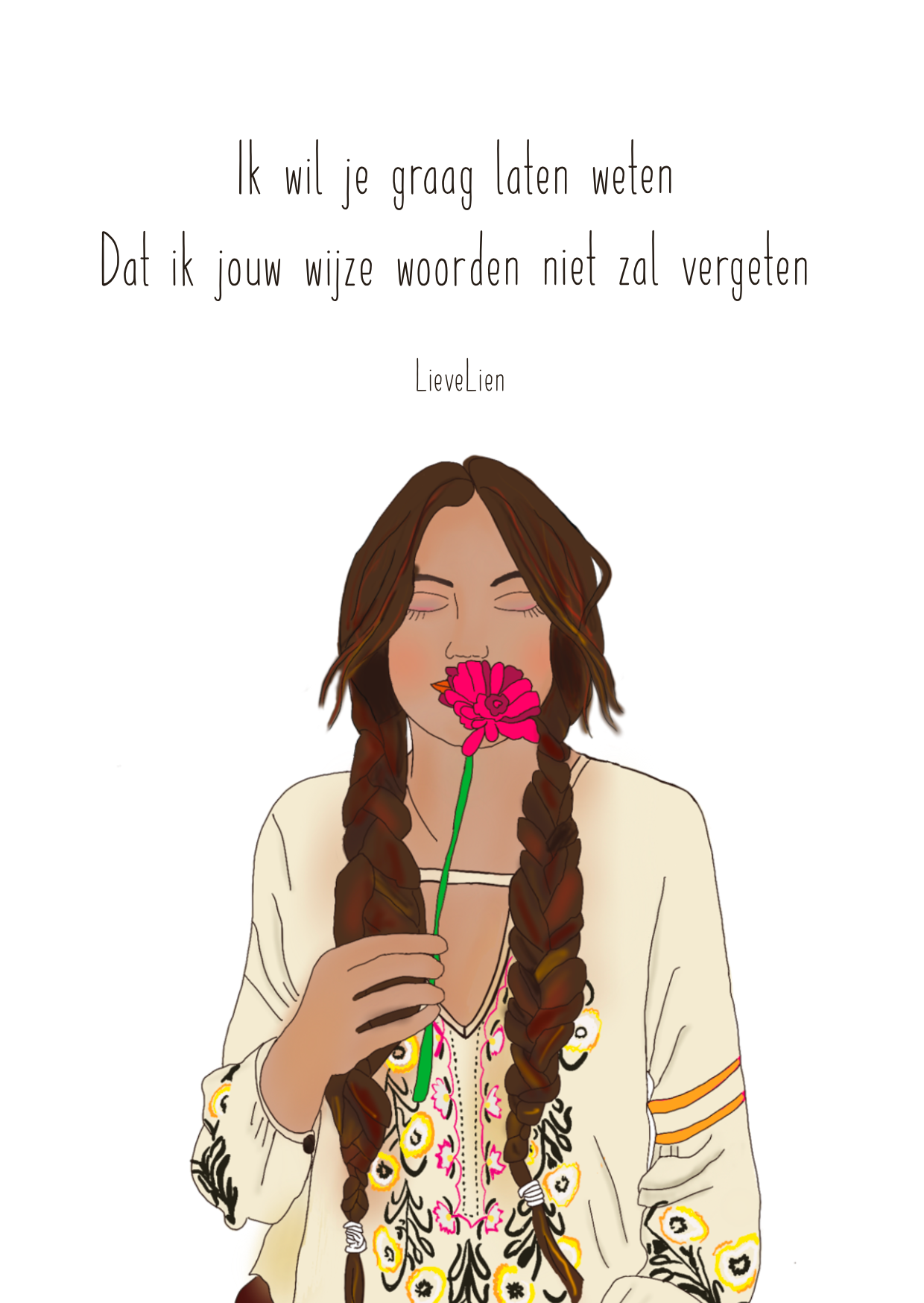 Kaartje LieveLien - Wijze lessen