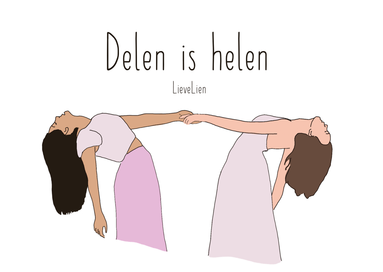Kaartje LieveLien - Delen is Helen